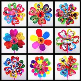 装饰玩具车儿风车儿童玩具幼儿卡通幼儿园礼品推小礼风车地小风七