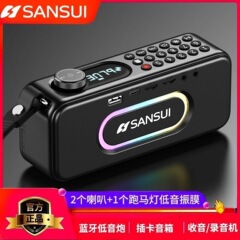 新型山水F60高齢者ラジオミニカードスピーカー録音プレーヤー携帯型bluetoothオーディオ