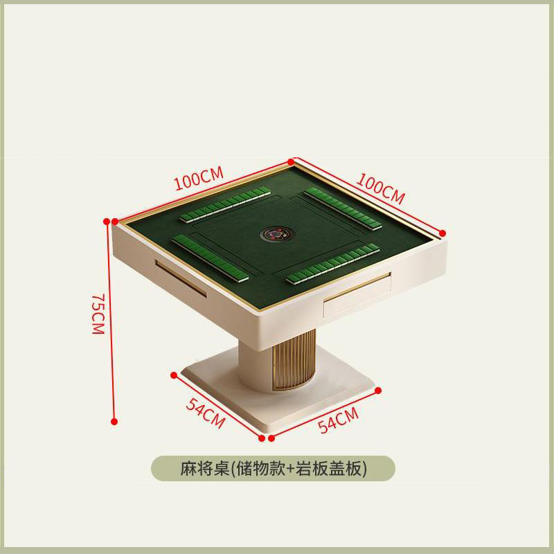 Mesa de mahjong, mesa de té, mesa de comedor de tablero de roca plegable, combinación de mesa y silla, todo en uno, hogar moderno y simple, apartamento pequeño, nuevo