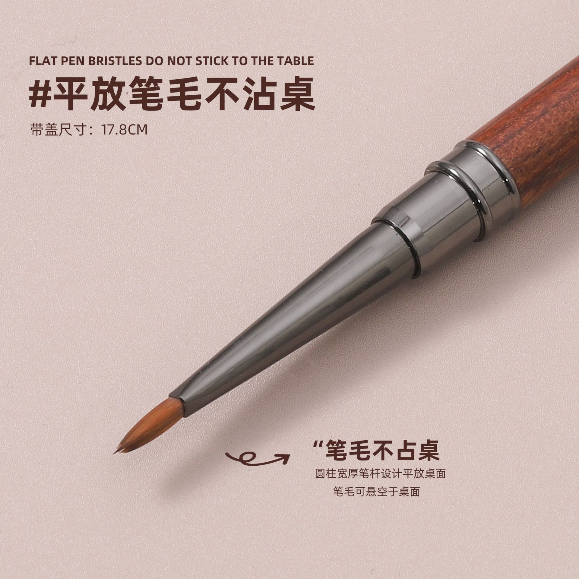 Bolígrafo de uñas Bolígrafo de sándalo con tapa Bolígrafo triangular Trazos pintados Pintura de mariposa Pétalos Bolígrafo en relieve de hojas Herramientas de uñas