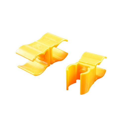 Pipe clamp football training sign pole buckle around the pole matching simple football goal combination plastic connection yellow buckle