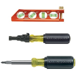 Screwdriver/conduit reamer for 1/2 inch, 3/4 inch and 1 inch thin-walled conduits
