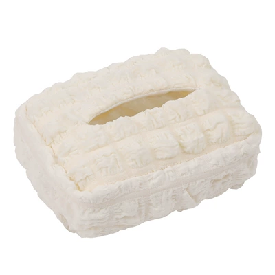 Knitted Houndstooth Tissue Box, Hanging Car tissue box/set - puff-tissue-box