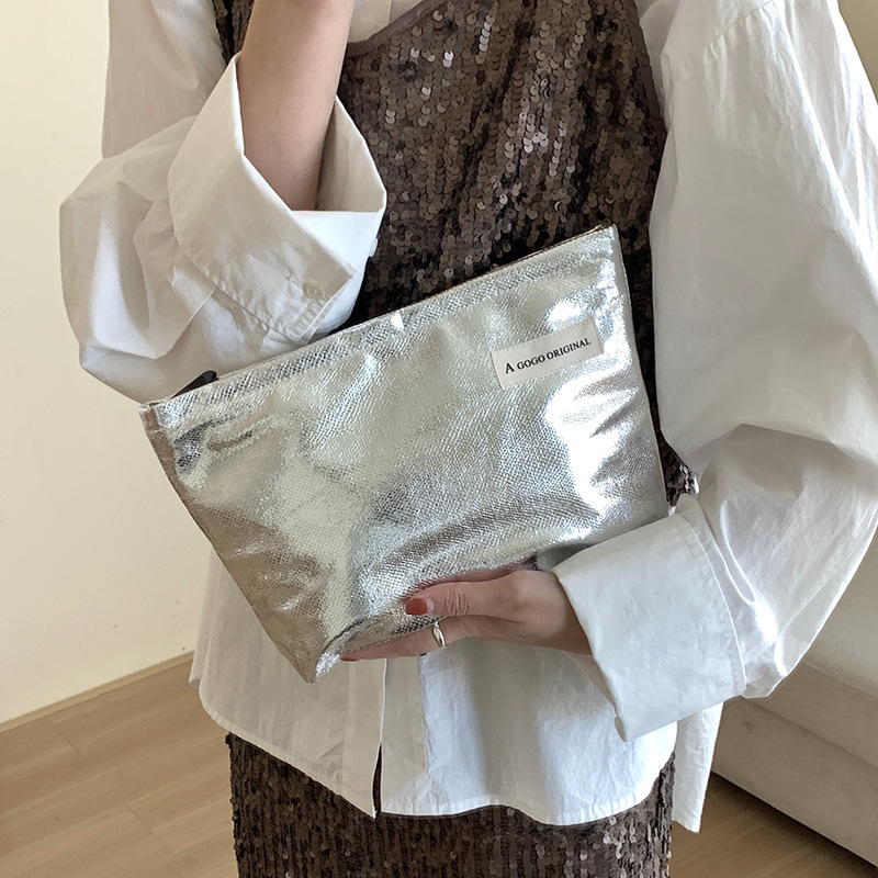 Cross-border leather cosmetic bag dinner clutch high-grade portable wash bag skin care product storage bag liner bag Cross-border leather cosmetic bag dinner clutch high-grade portable wash bag skin care product storage bag liner bag
