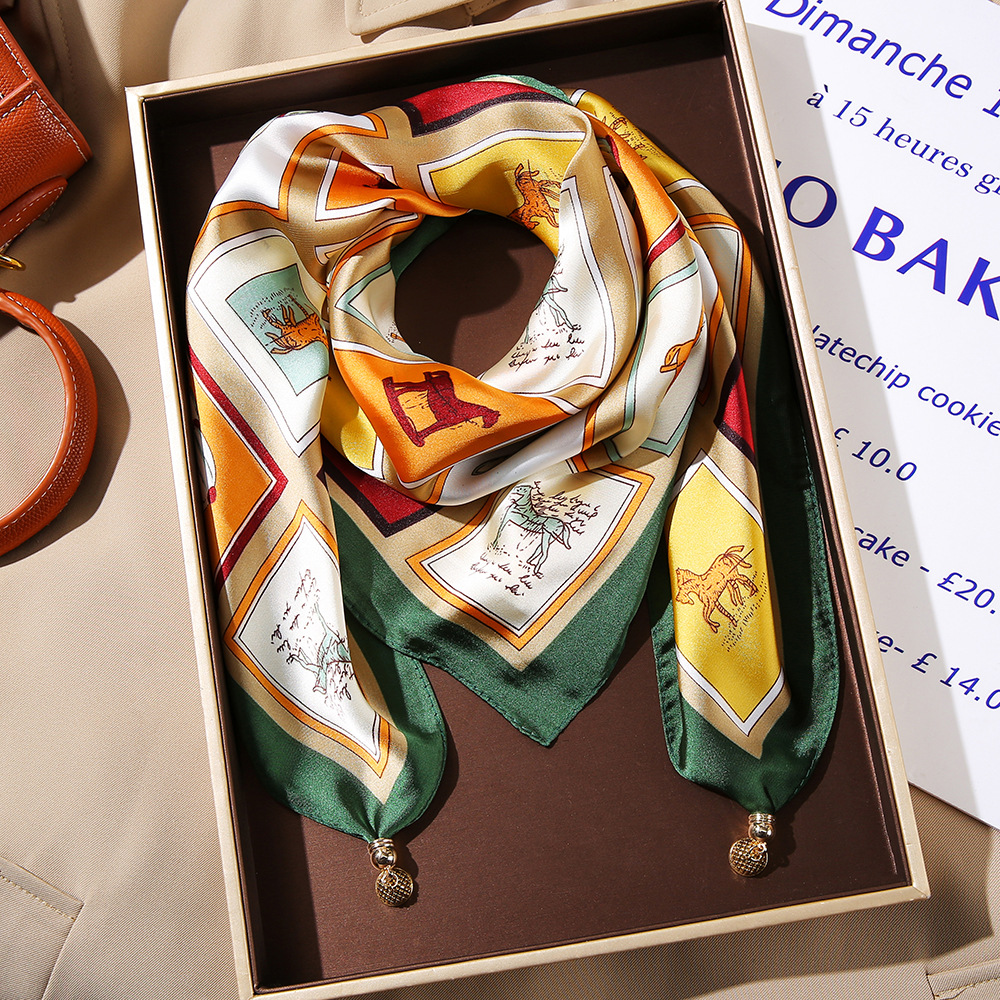 Silk universal fashionable neckerchief