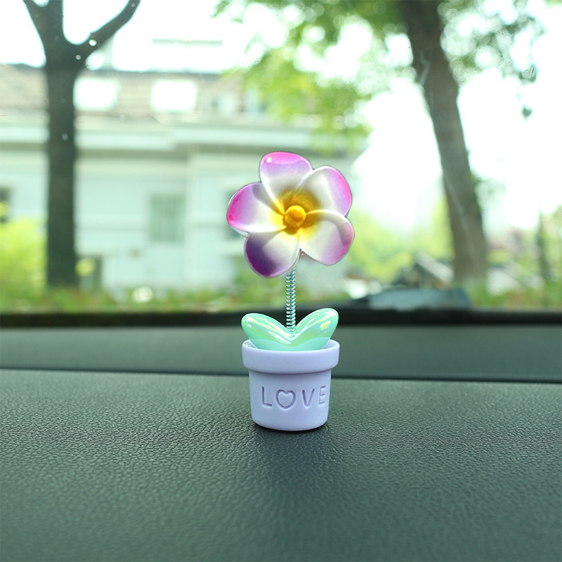 Flora creativa, huevo, adornos de automóvil, adornos de escritorio, adornos de flores lindos, adornos de resina, consola central del automóvil