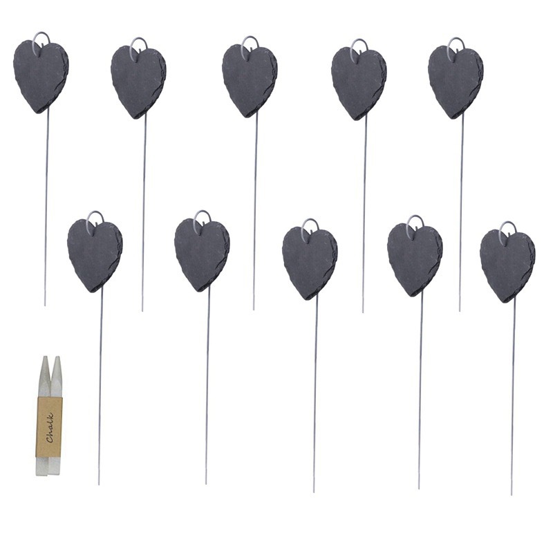 Fabricantes mayoristas etiquetas de plantas de pizarra etiquetas de flores etiquetas de árboles frutales etiquetas de acero inoxidable jardín