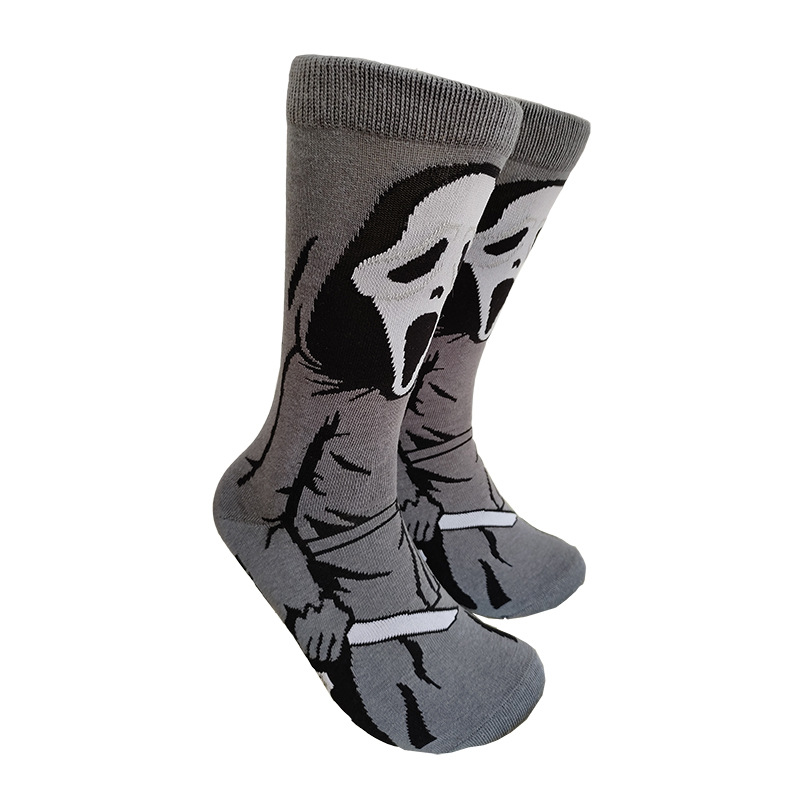 Calcetines de media pantorrilla a la moda con diseño de dibujos animados, creativos y personalizados, de algodón jacquard, de Suri Knitting, suministro transfronterizo.
