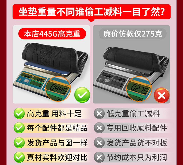 Universal Comfortable Car Heated Seat Cushion with Full Back Support, Winter Warmth, 12V/24V, Black Front Seat Warmer