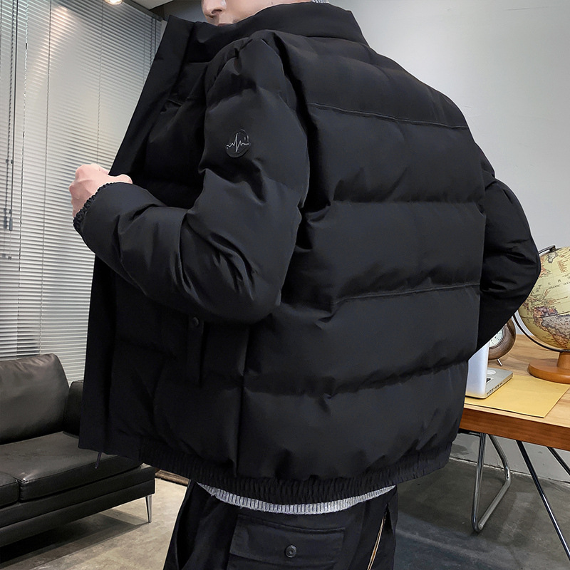 Transfronterizos de plumón hombre otoño invierno chaqueta 2025 nueva moda engrosada de plumón chaqueta de algodón marca de moda