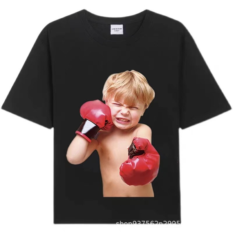 [韓国版] 2025 新韓国 ADLV 半袖ドーナツボーイ Tシャツ純綿ルーズカップルトップ女性用|undefined
