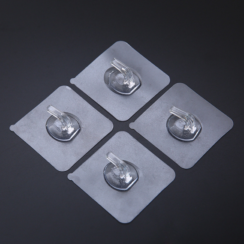 Transparent Paste Hook Seamless Door Rear Adhesive Hook Punch-free Kitchen Wall Strong Nail-free Magic Paste Hook