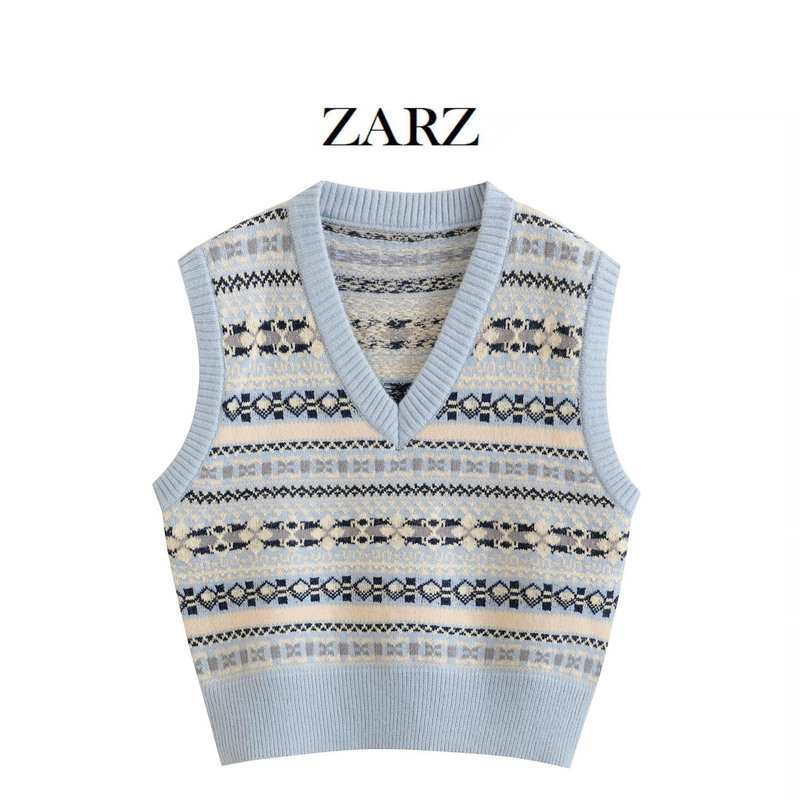 ZARZ 自制 欧美风 新款女装 洋气 时髦 百搭 时尚 文艺复古马甲|undefined