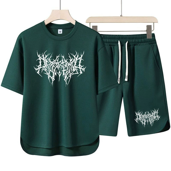 Ink green-white label