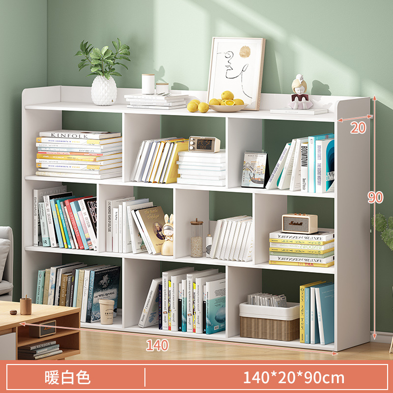 Estantería estante de almacenamiento de piso estantería del hogar multi-capa estante del gabinete de almacenamiento sala de estar simple Plaid gabinete de almacenamiento gabinete image 12