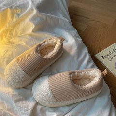 Cotton Slipper with a Foot-mud Feeling, Winter Cute Plush Slippers, Warm and Cozy Women's Postpartum Slippers, Winter Model YY001