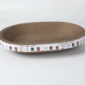 Cat scratch board, cat bed, claw sharpener, cat claw board, corrugated paper, cat supplies, cat bowl, bowl-shaped cat toy