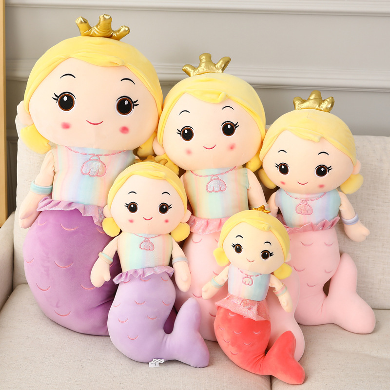 Sirena almohada muñeca princesa muñeca muñeca de peluche muñeca regalo para niños muñeca pacificadora muñeca cama