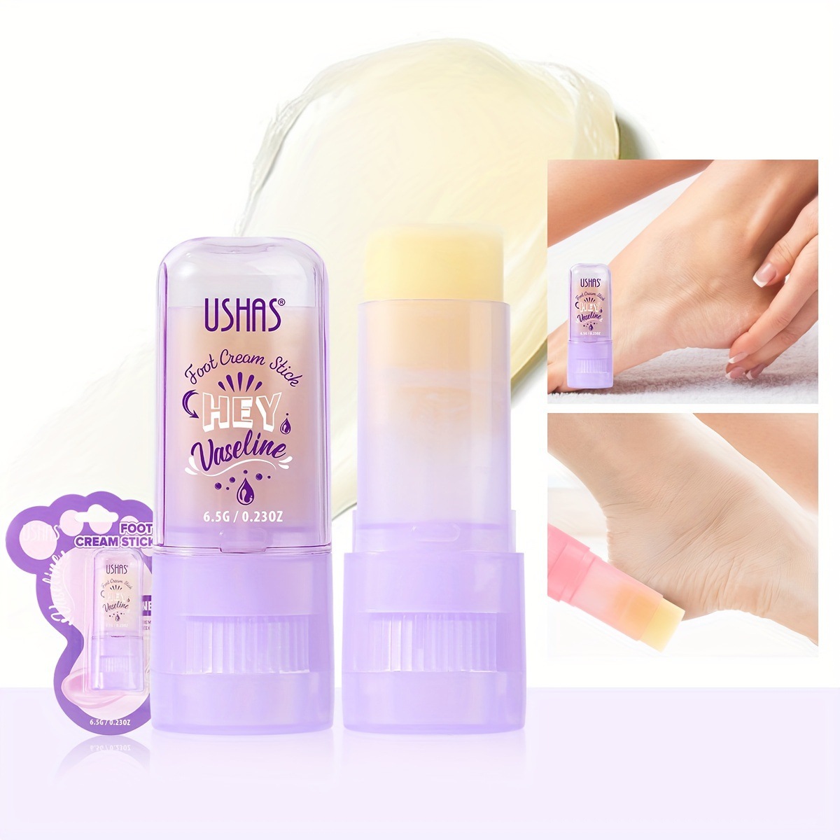 USHAS Crema para el cuidado de manos y pies en punto transfronterizo europeo y americano, protección nutritiva, hidratante y anti-agrietamiento HA370