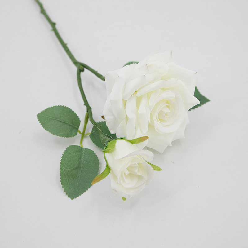 Rosa artificial sola sensación de múltiples cabezas rosa boda flor artificial sala de estar decoración tiro flor artificial flor de seda al por mayor