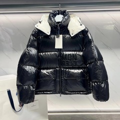 現物蒙家高バージョンM家25秋冬短生地パンダウンジャケット男女同モデル取り外し可能帽子