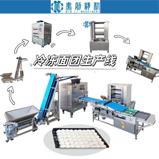 大型食品厂披萨餐包汉堡冷冻面团成型秦励精密机械