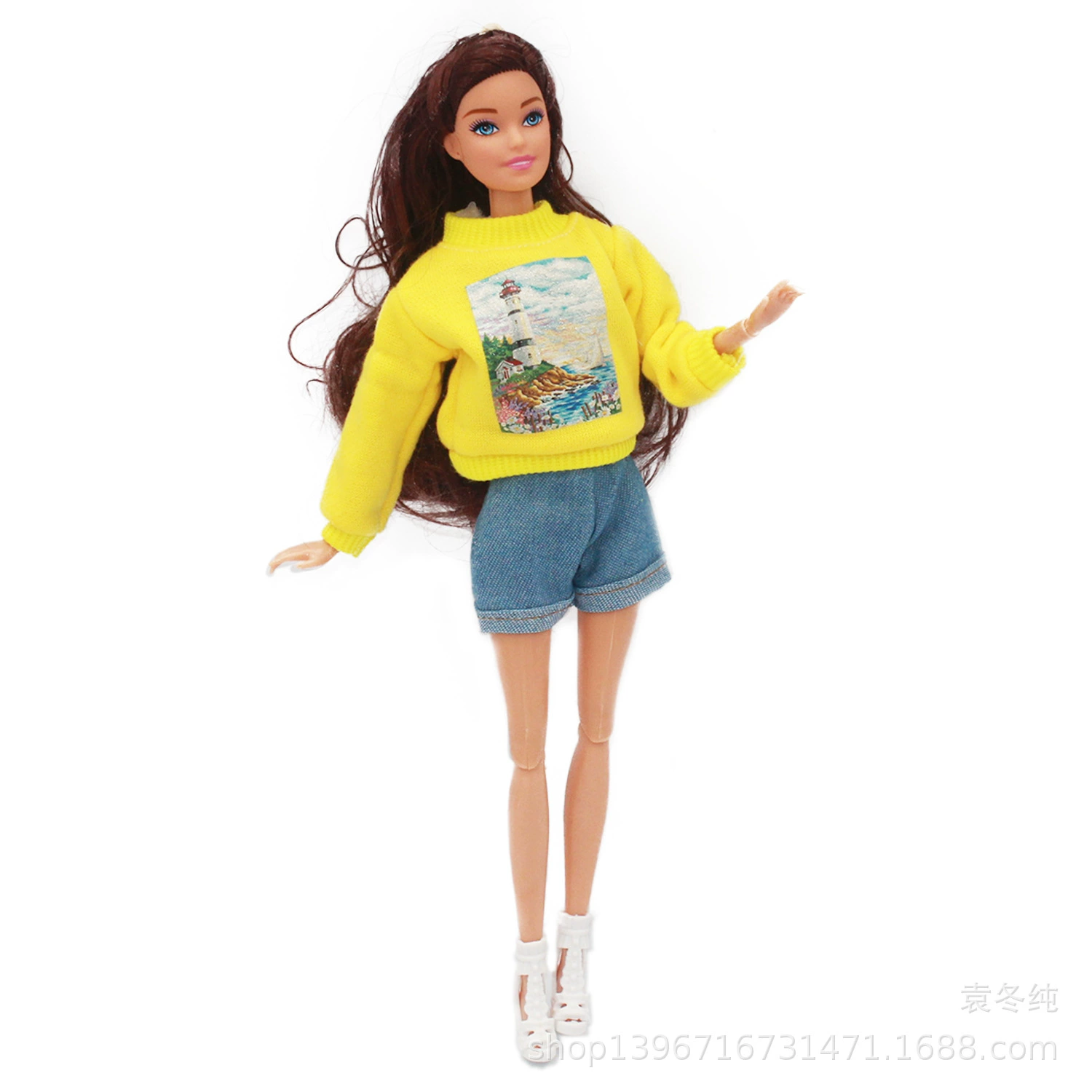 Набор одежды для кукол Sweatshirt & Shorts, для кукол 30 см, хлопчатобумажная ткань, повседневные стили