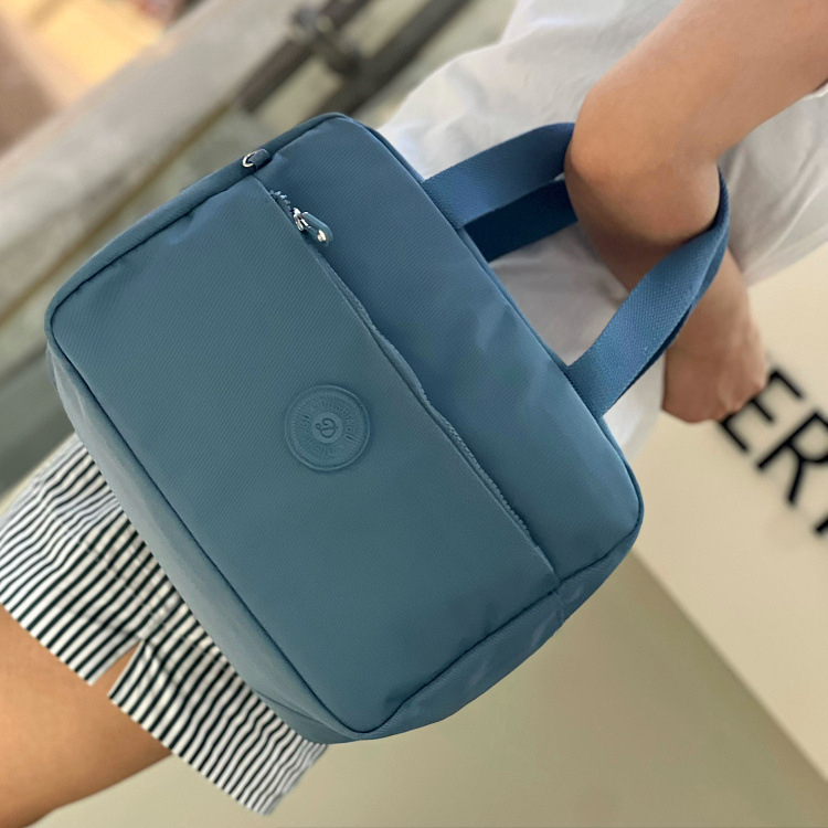 新款纯色加厚加大防水男女通用保温饭盒包上班学生手提午餐便当包|undefined