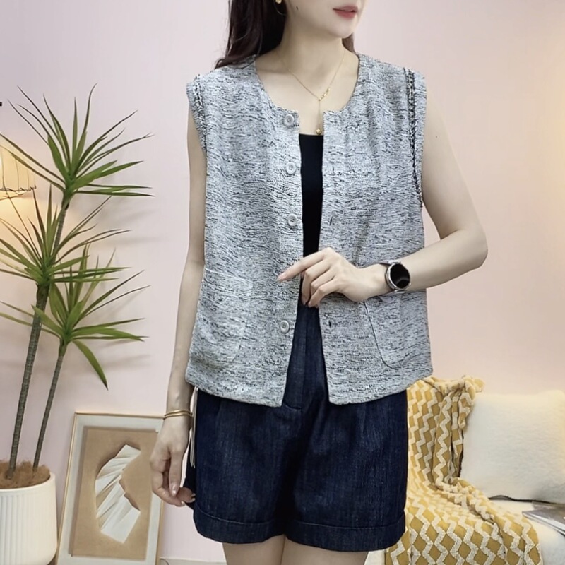 【Available for Sale at the Store】2026 Summer New Fashion Versatile Elegant Chanel-Style Vest Top 346 【Available for Sale at the Store】2026 Summer New Fashion Versatile Elegant Chanel-Style Vest Top 346