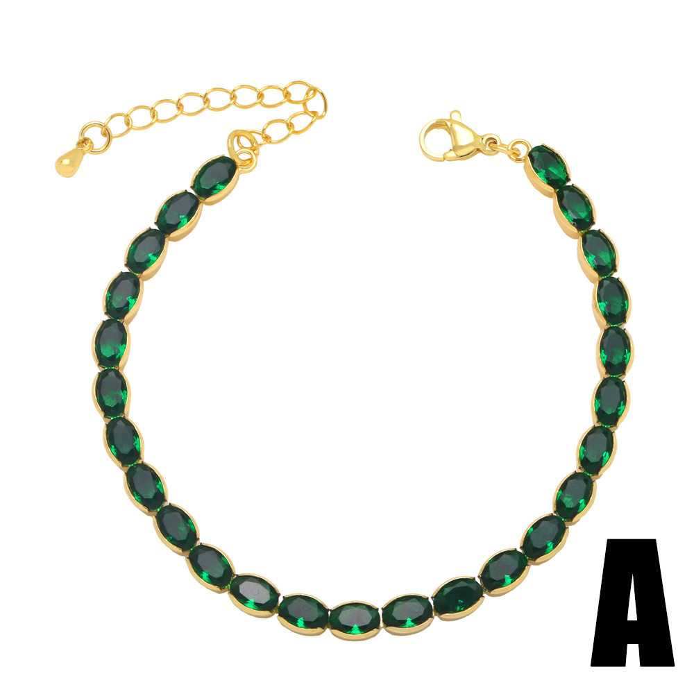 Fashion Round Star Heart Shape Copper Bracelets Inlay Zircon Copper Bracelets