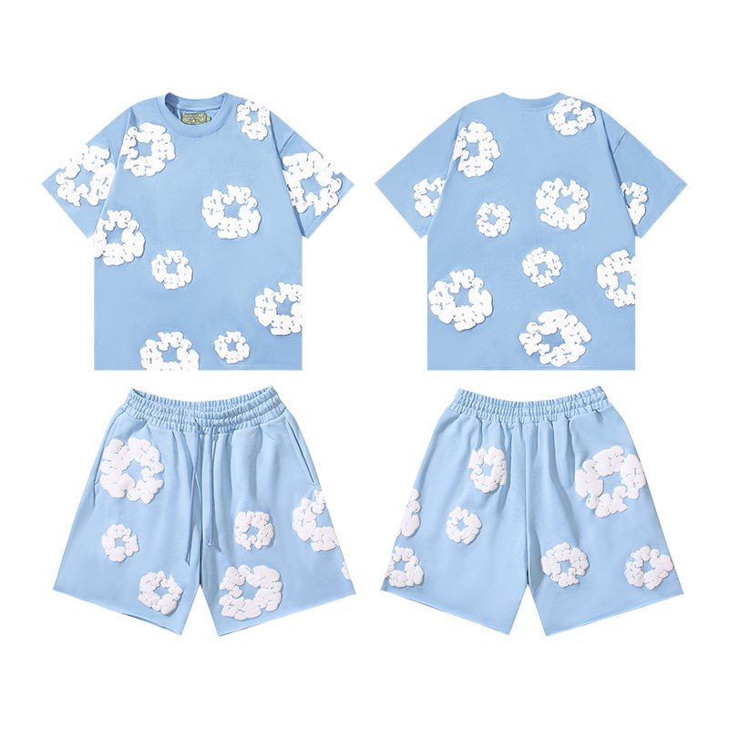 Denim Tears Cotton Wreath Set 2-Piece Light Blue
