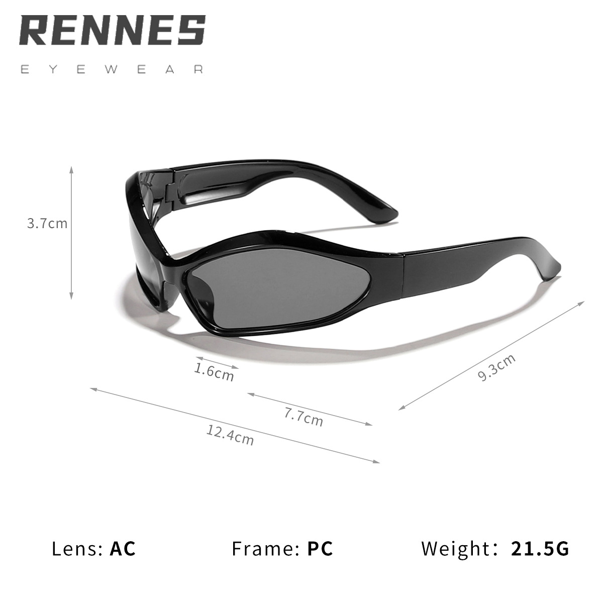 Gafas de sol personalizadas divertidas transfronterizas nuevas para niños Y2K irregulares, gafas de sol al aire libre de hip-hop europeo y americano