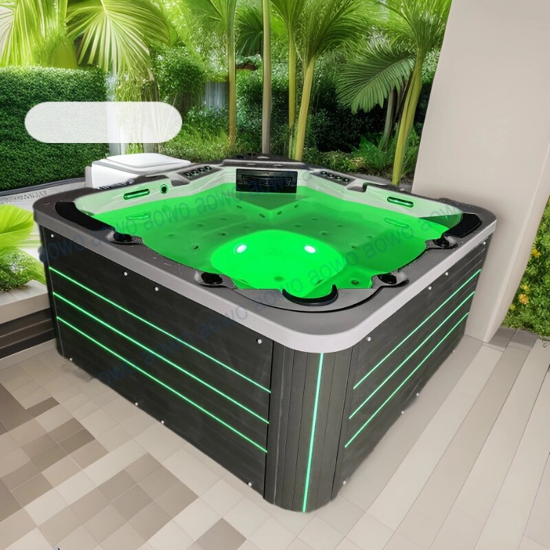 bañera al aire libre masaje surf bañera spa 6 personas piscina acrílica bañera jacuzzi
