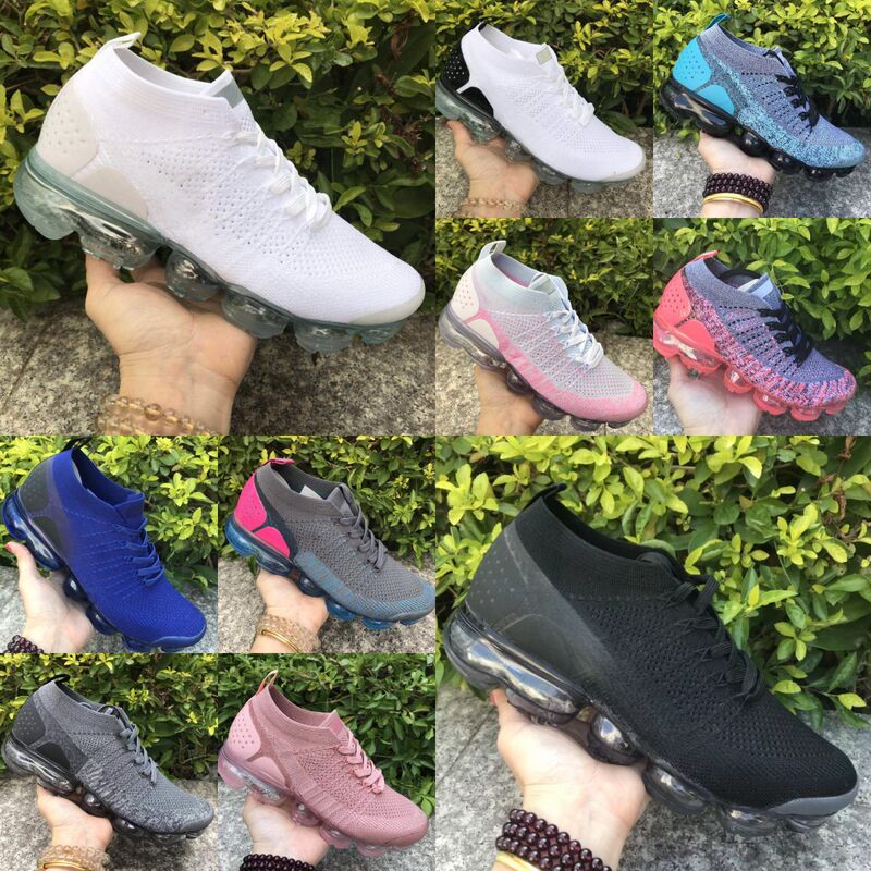 Autumn and Winter New Nk Vapormax Flyknit2 Air Cushion Low-Top Sports and Leisure Campus Men's and Women's Sneakers Autumn and Winter New Nk Vapormax Flyknit2 Air Cushion Low-Top Sports and Leisure Campus Men's and Women's Sneakers