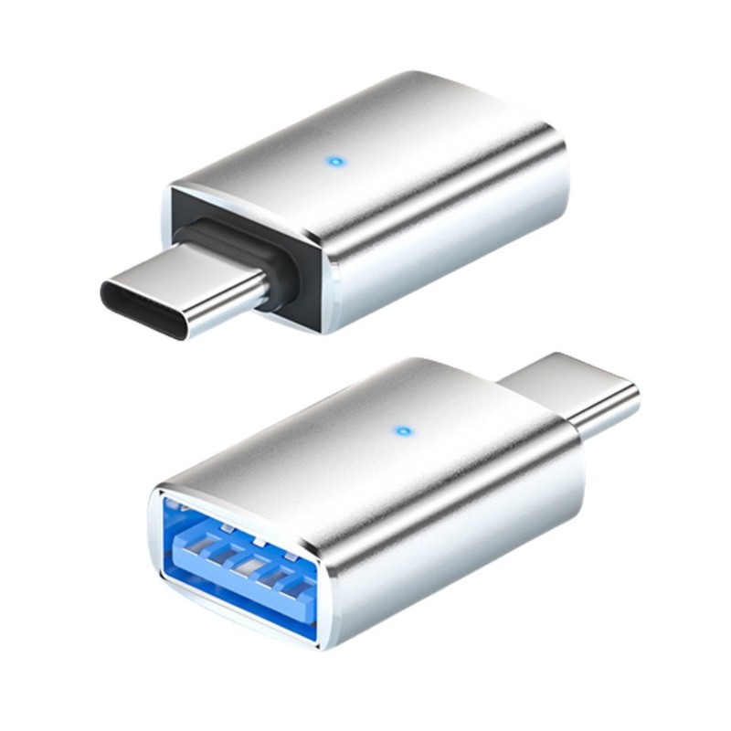 携帯電話usbメモリotgライト付きアダプタusb3.0変換コネクタtypec変換usb cキーボードマウスtcインターフェイス|undefined
