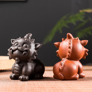 Little Lion Statue Tea Pet Decoration Garden Creativity