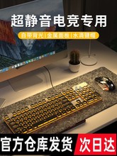 前行者超静音无限键盘鼠标套装机械手感薄膜电脑游戏笔记本办青莹