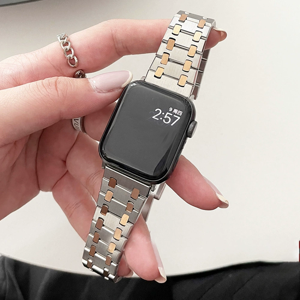 Новые товары подходят для AppleWatch Ultra, стальной ремешок Apple, AP пять бусин стальной браслет 49 мм