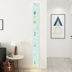 Cartoon animal children's height measuring tape wall art for living room, children's room wall hanging measuring height scroll painting
