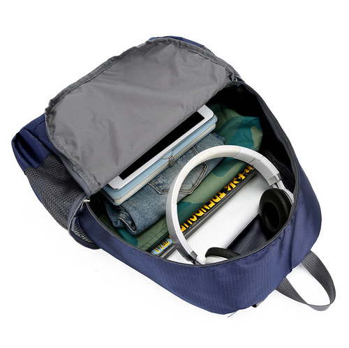 New Cross-border Outdoor Folding Backpack for Men and Women, Portable Travel Backpack, Sports Travel Bag, Trendy, Customizable Printing