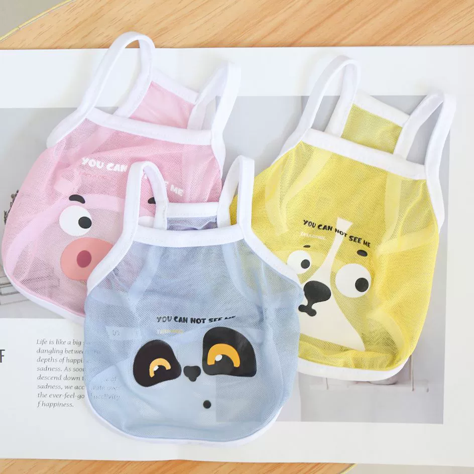 Круто оригинальная милая летняя тонкая дышащая маленькая сетка слинг милые животные принты универсальная одежда тонкая