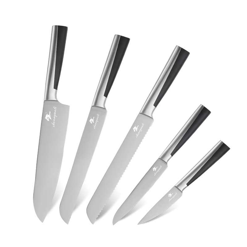 Cuchillo de comercio exterior 4Cr14 cuchillo de cocina de acero inoxidable cuchillo de cocinero japonés cortador de pan