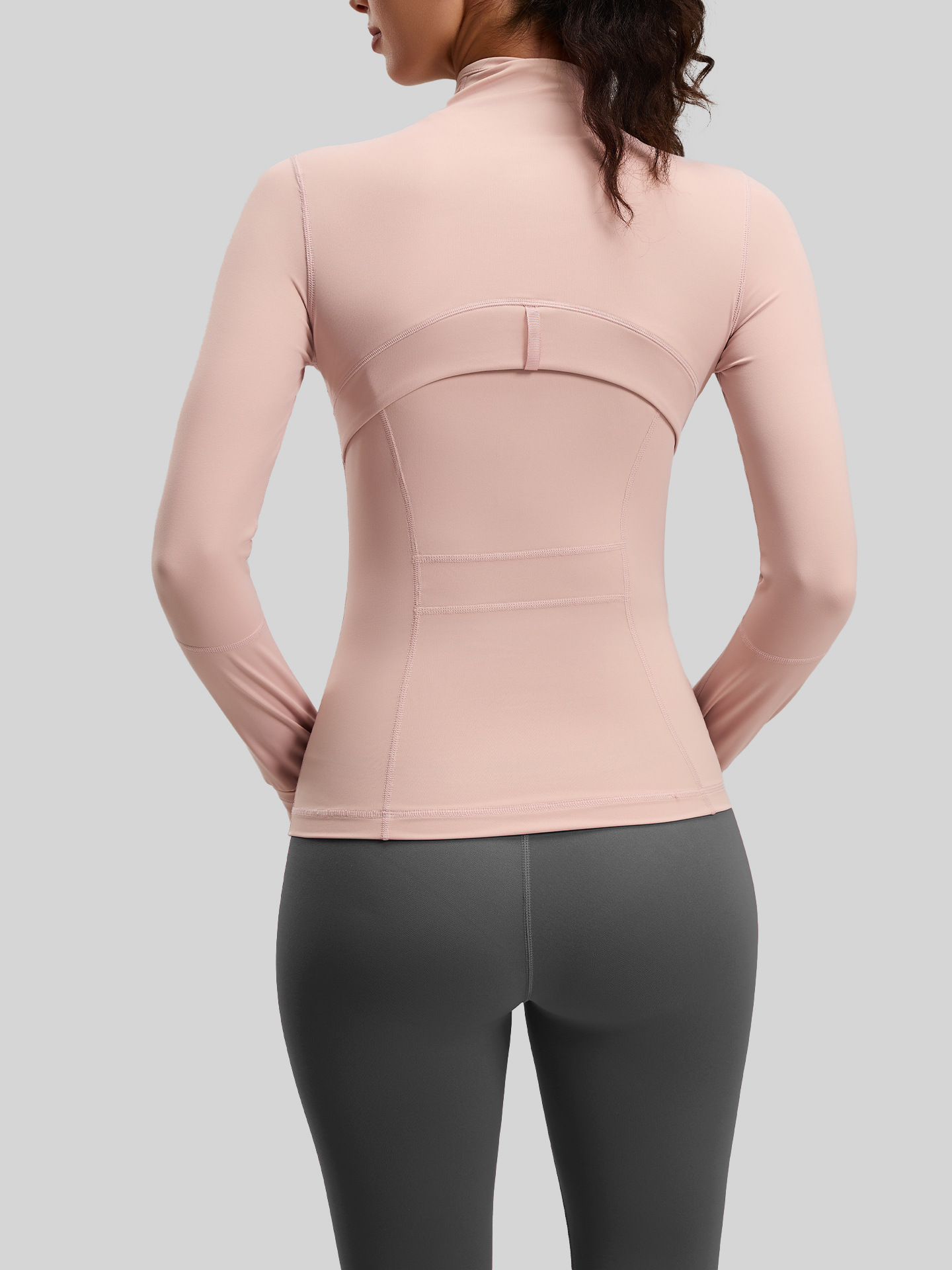 Juyitang chaqueta de yoga ajustada chaqueta deportiva de fitness desnuda ajustada para mujer