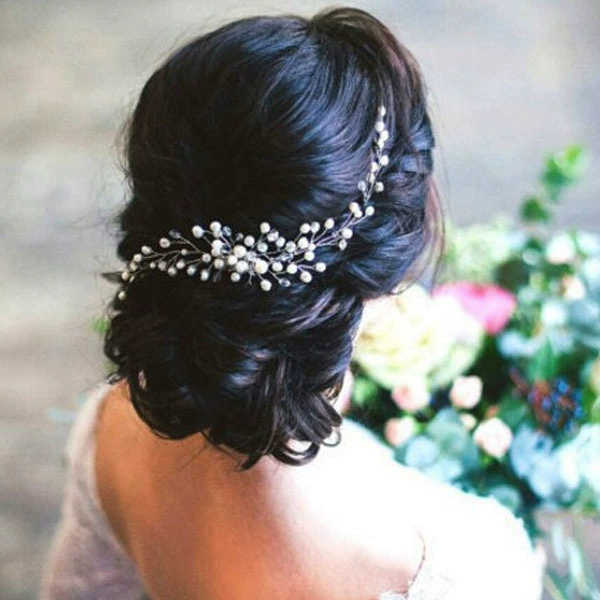 Внешняя торговля трансграничный свадебный гребень для волос ручной работы с жемчугом аксессуары для волос серебро золото свадебное платье аксессуары головной убор