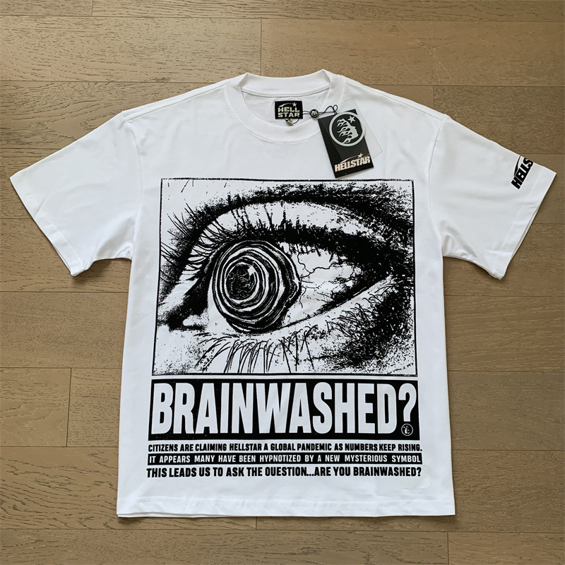 美潮地獄の星insと同じレトロなプリント上着男女のカジュアルなファッション綿の水洗い半袖tシャツ|undefined
