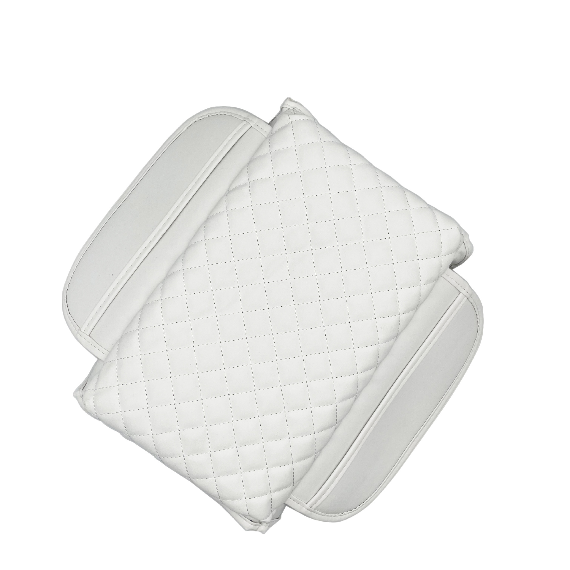 Tesla – Center Console Armrest Armrest box pad - white-with-side-pocket-model-3y-universal