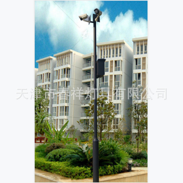 厂家生产销售户外道路监控立杆3米双挑臂90度监控杆监控杆路灯杆