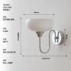 White lampshade, sconce
