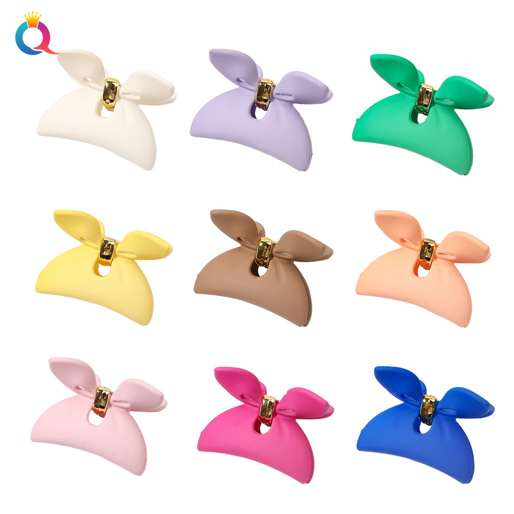 Cute Bunny Ears Plastic Metal Hair Claws display picture 3