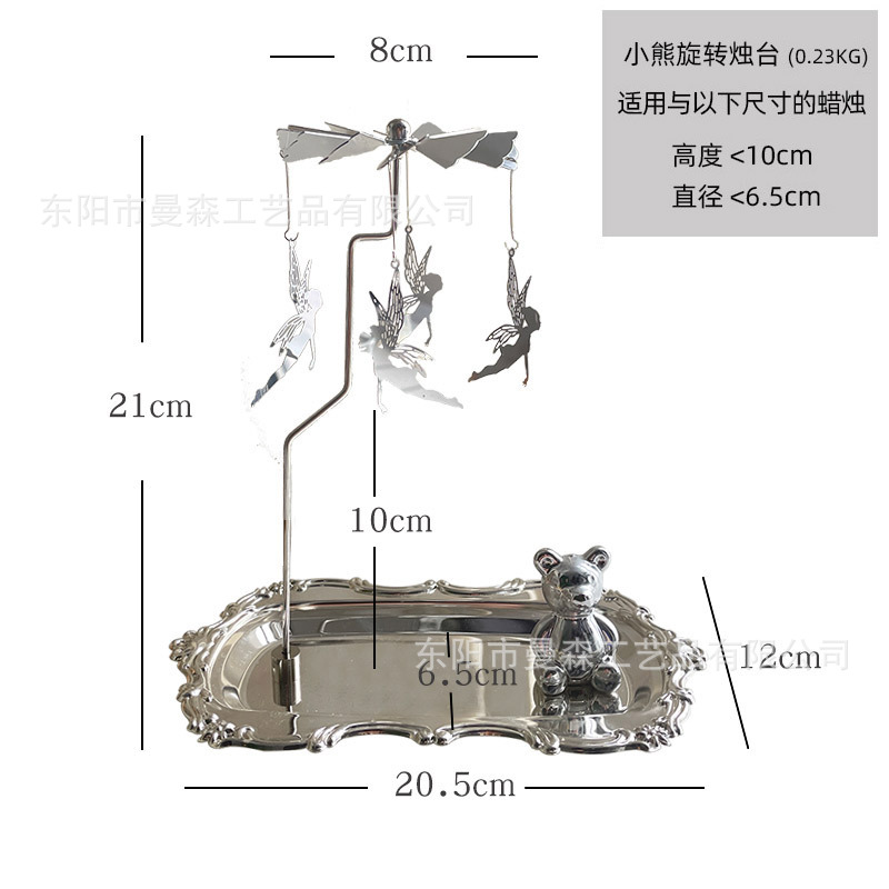 Luz de lujo plata giratoria aromaterapia candelabro bandeja retro europeo romántico oro linterna decoración del hogar